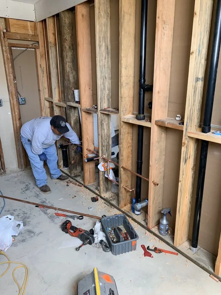 Commercial rough-in plumbing for Water Heater Replacement in El Cerrito